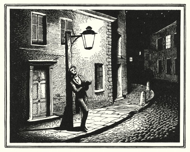 Hans Christian Andersen: Il vecchio lampione da Rex (after) Whistler