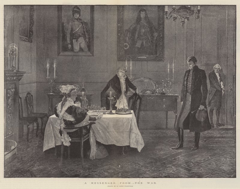Un messaggero dalla guerra da Richard Caton Woodville junior