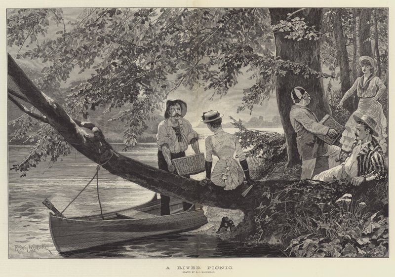 Picnic sul fiume da Richard Caton Woodville junior