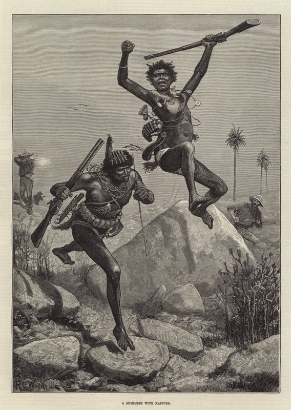 Uno scontro con i Kaffir da Richard Caton Woodville junior