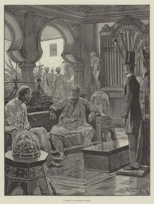 Visita a un Nawab indiano da Richard Caton Woodville junior