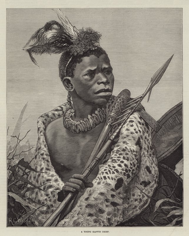 Un giovane capo Kaffir da Richard Caton Woodville junior