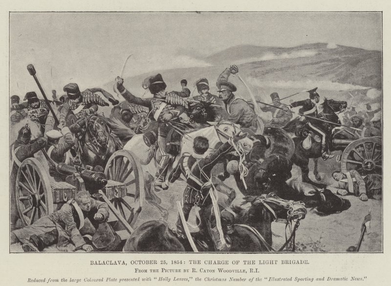 Balaclava, 25 ottobre 1854, la carica della brigata leggera da Richard Caton Woodville junior