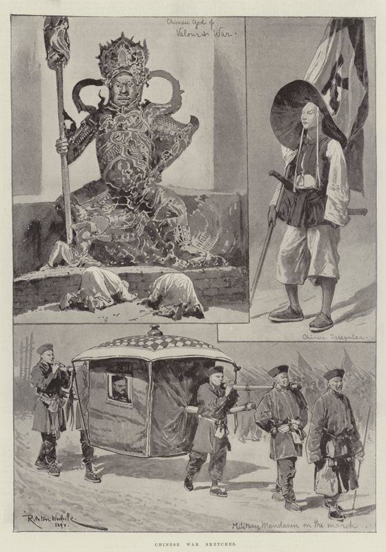 Schizzi di guerra cinesi da Richard Caton Woodville junior