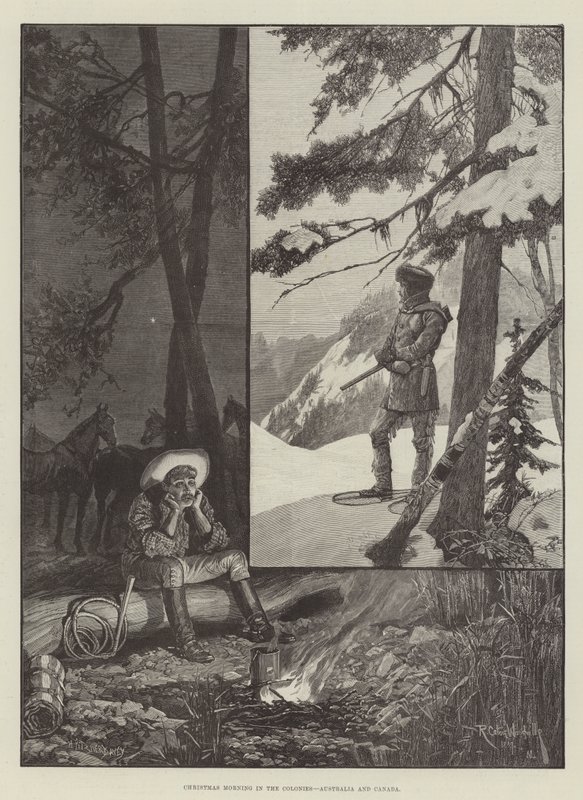 Mattina di Natale nelle colonie, Australia e Canada da Richard Caton Woodville junior
