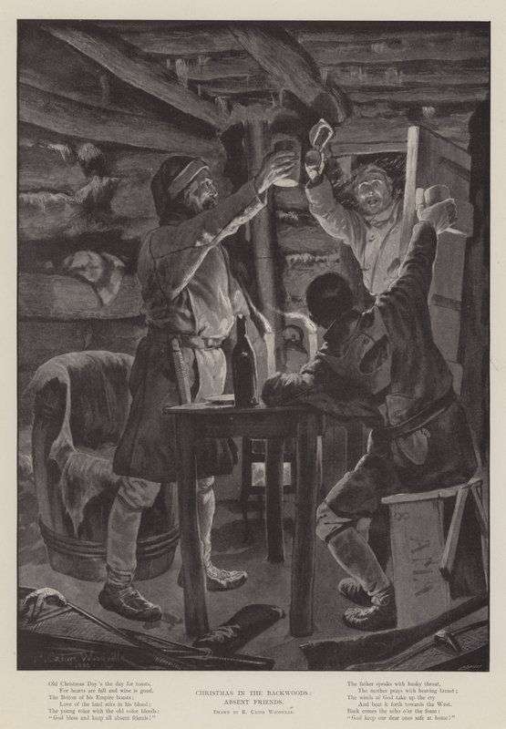 Natale nel bosco, amici assenti da Richard Caton Woodville junior