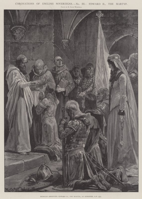 Incoronazioni dei Sovrani Inglesi, Edoardo II, il Martire da Richard Caton Woodville junior