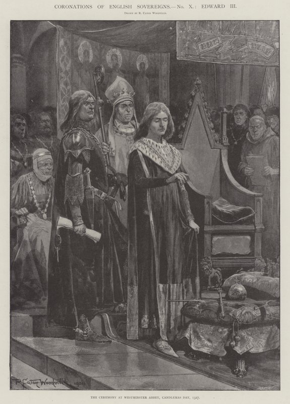 Incoronazioni dei sovrani inglesi, Edoardo III da Richard Caton Woodville junior