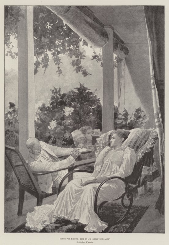 Dolce Far Niente, vita in un bungalow indiano da Richard Caton Woodville junior