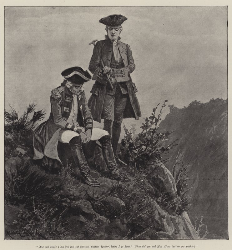 Illustrazione per A Colonel of The Empire, di Emily Lawless da Richard Caton Woodville junior