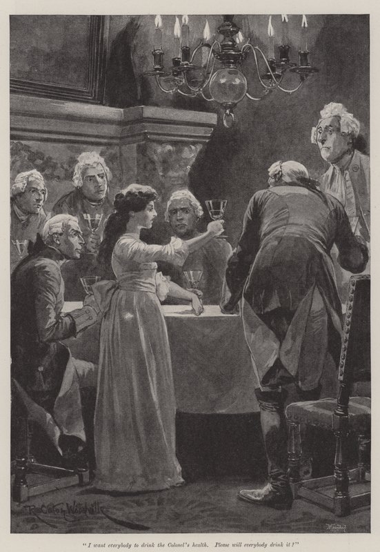 Illustrazione per A Colonel of The Empire, di Emily Lawless da Richard Caton Woodville junior