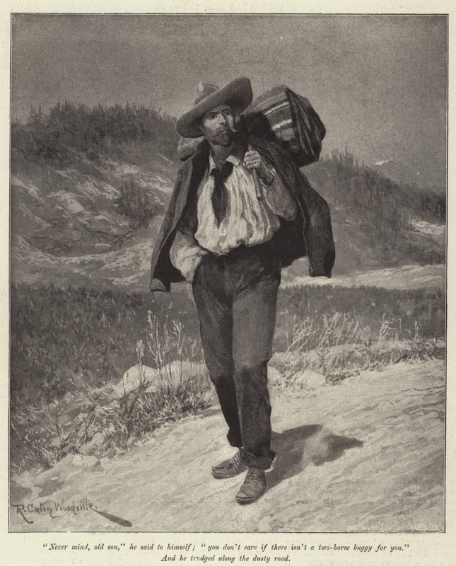 Illustrazione per Il Coraggio di Pauline Camacho, di Morley Roberts da Richard Caton Woodville junior