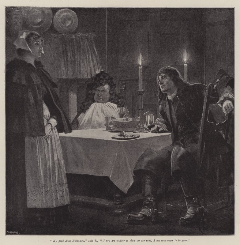 Illustrazione per The Great North Road, di Robert Louis Stevenson da Richard Caton Woodville junior
