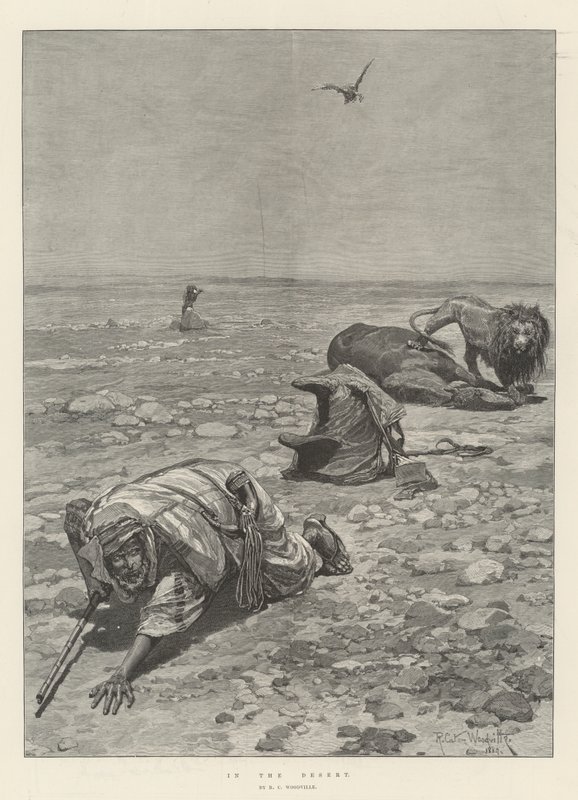 Nel deserto da Richard Caton Woodville junior