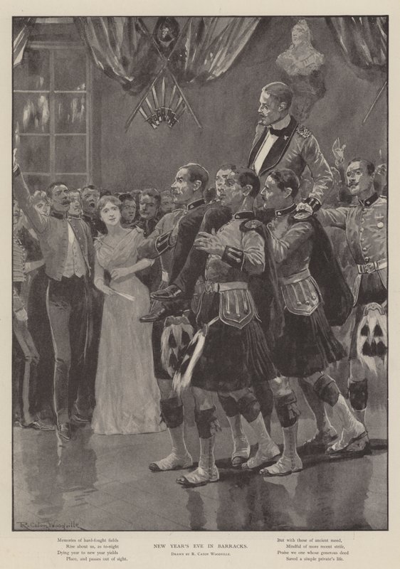 La Vigilia di Capodanno in Caserma da Richard Caton Woodville junior