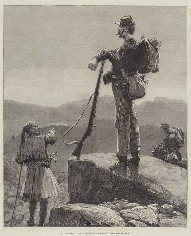 In guardia, soldati di fanteria dell