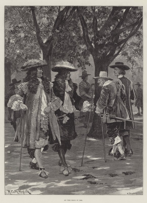 Sul Mall nel 1660 da Richard Caton Woodville junior