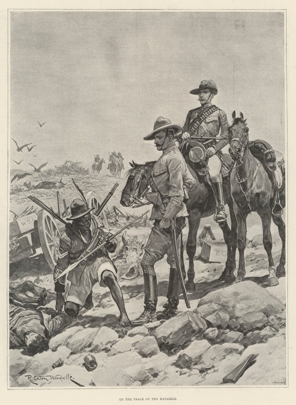 Sulle tracce dei Matabele da Richard Caton Woodville junior