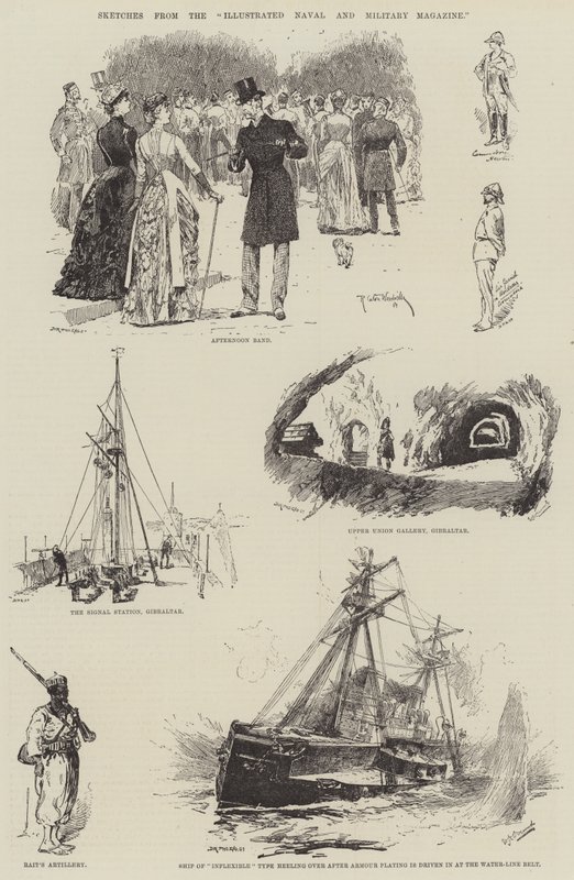 Schizzi dalla Illustrated Naval and Military Magazine da Richard Caton Woodville junior