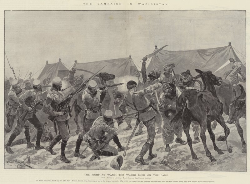 La campagna in Waziristan da Richard Caton Woodville junior