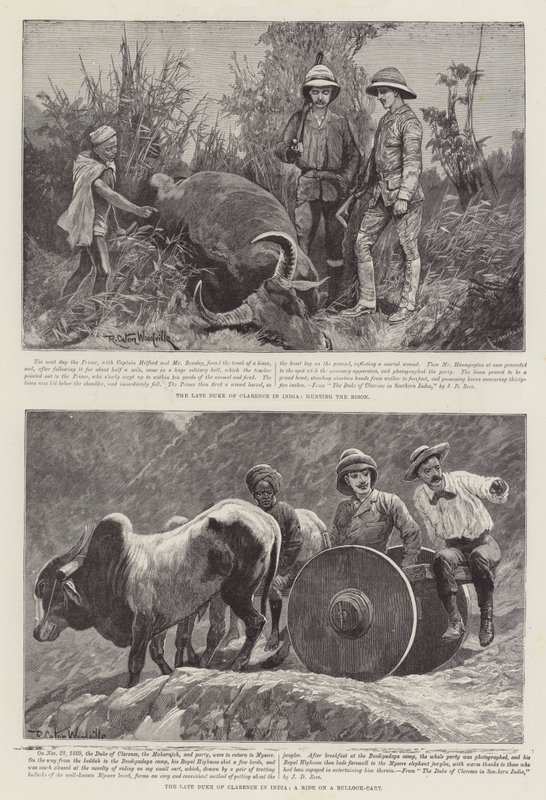 Il Duca di Clarence in India da Richard Caton Woodville junior