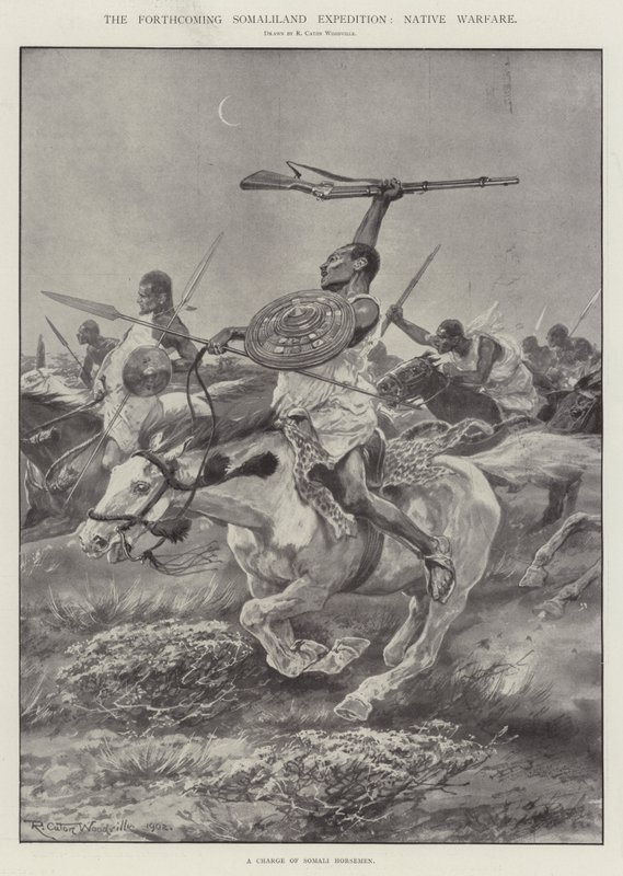 La prossima spedizione in Somaliland, guerra nativa da Richard Caton Woodville junior