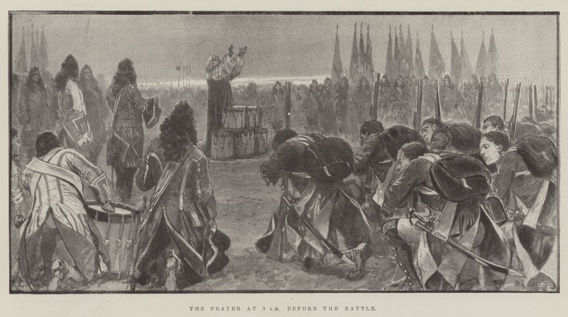 La preghiera alle 3 del mattino prima della battaglia da Richard Caton Woodville junior