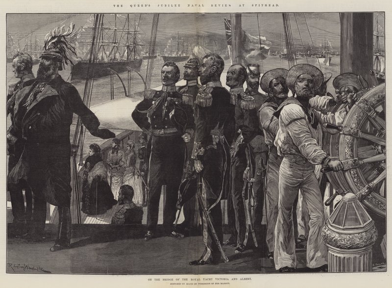 La rassegna navale del Giubileo della Regina a Spithead da Richard Caton Woodville junior