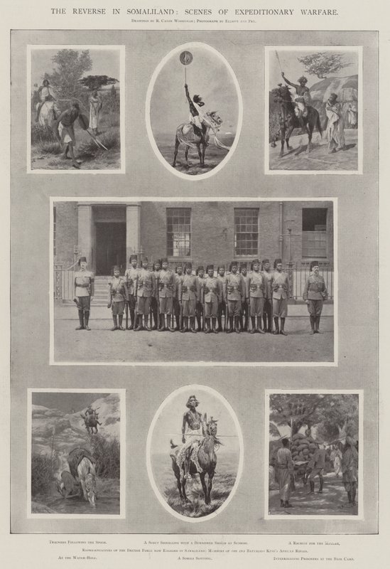 La ritirata in Somaliland, scene di guerra di spedizione da Richard Caton Woodville junior