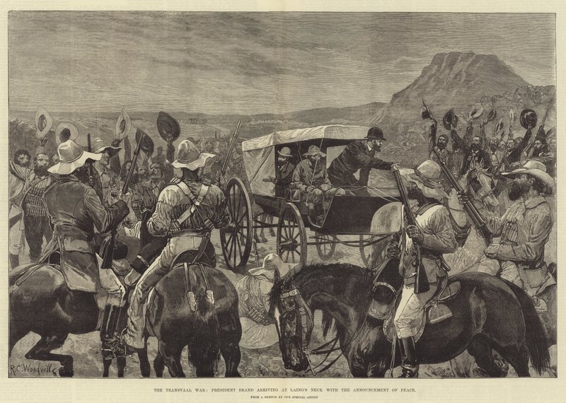 La guerra del Transvaal, il presidente Brand arriva a Laing