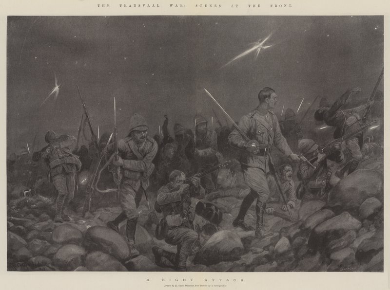 La guerra del Transvaal, scene al fronte da Richard Caton Woodville junior