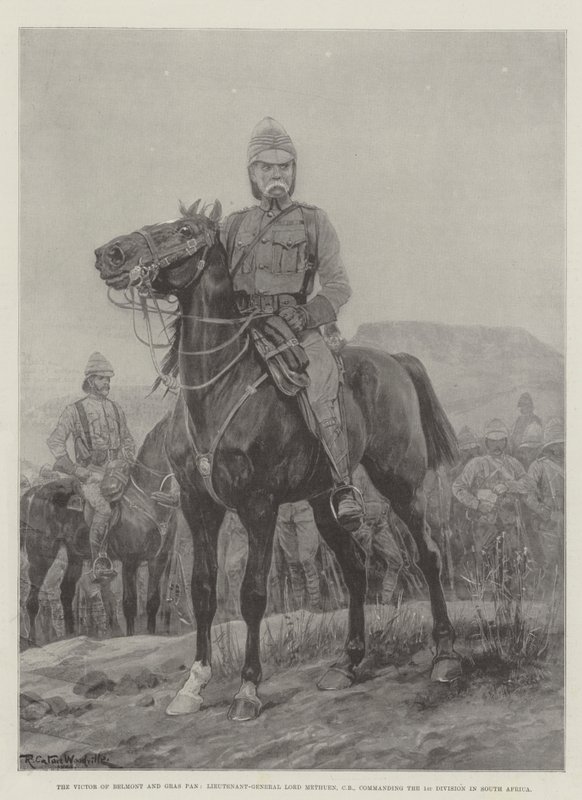 Il vincitore di Belmont e Gras Pan, il tenente generale Lord Methuen, CB, comandante della 1ª Divisione in Sudafrica da Richard Caton Woodville junior
