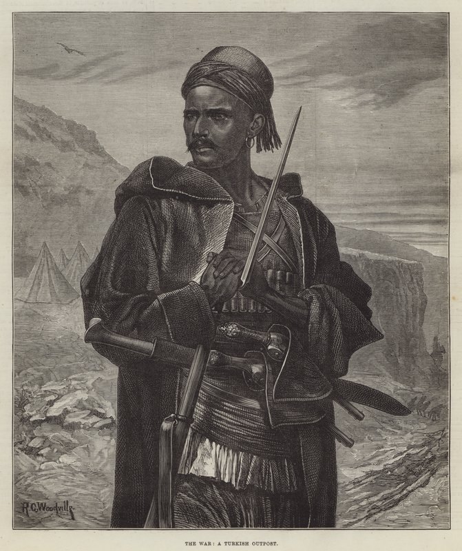 La Guerra, un Avamposto Turco da Richard Caton Woodville junior