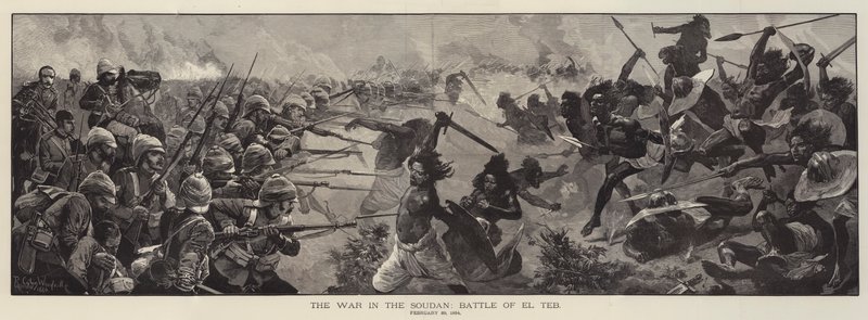 La Guerra nel Sudan, Battaglia di El Teb, 29 febbraio 1884 da Richard Caton Woodville junior