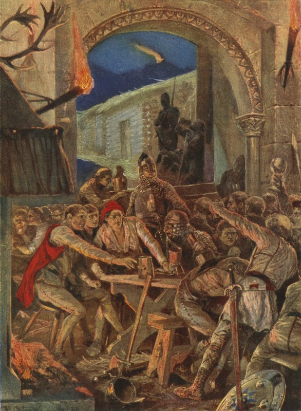 Il banchetto degli uomini di Robert de Comines a Durham da Richard Caton Woodville junior