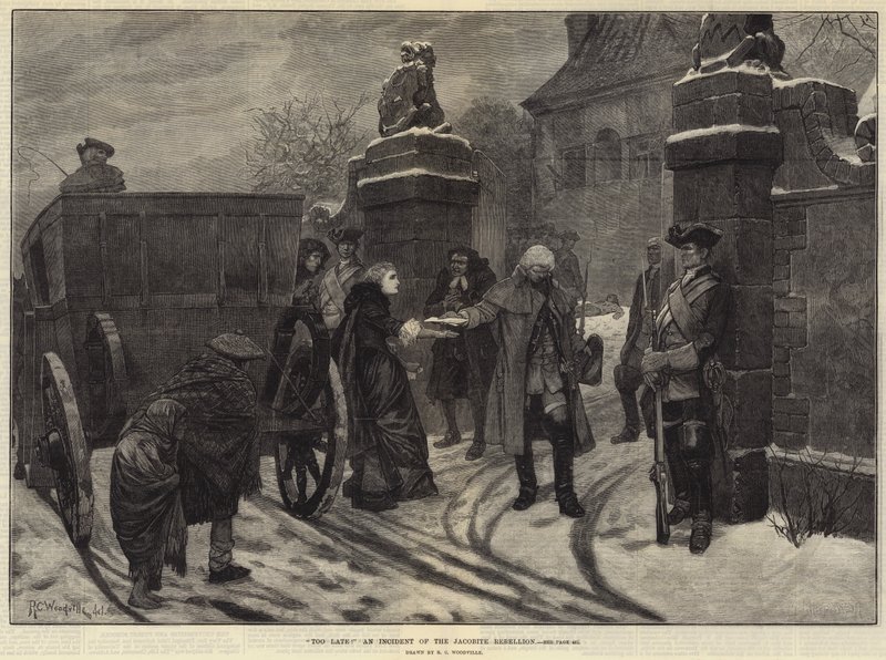 Troppo tardi! un incidente della ribellione giacobita da Richard Caton Woodville junior