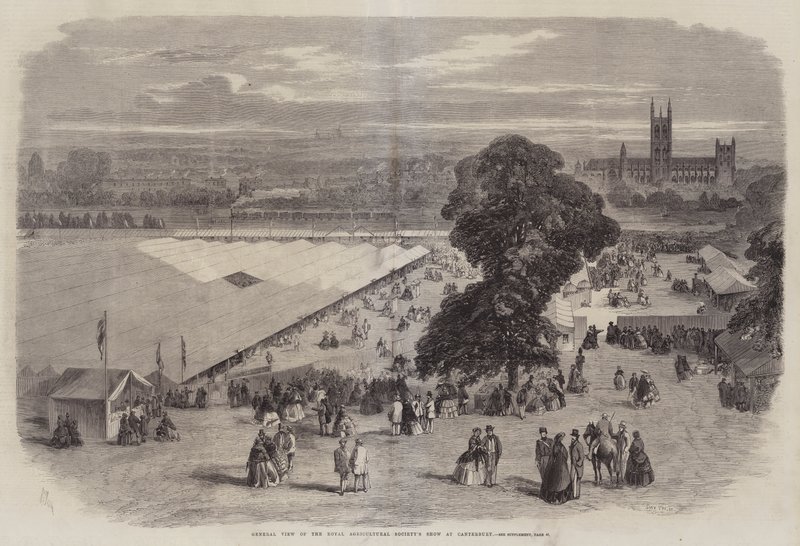 Veduta generale della mostra della Royal Agricultural Society a Canterbury da Richard Principal Leitch