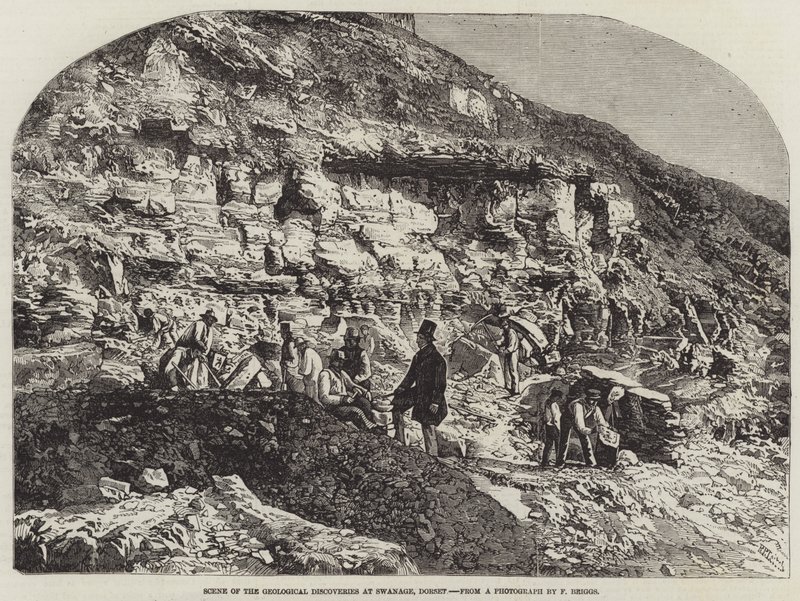Scena delle Scoperte Geologiche a Swanage, Dorset da Richard Principal Leitch
