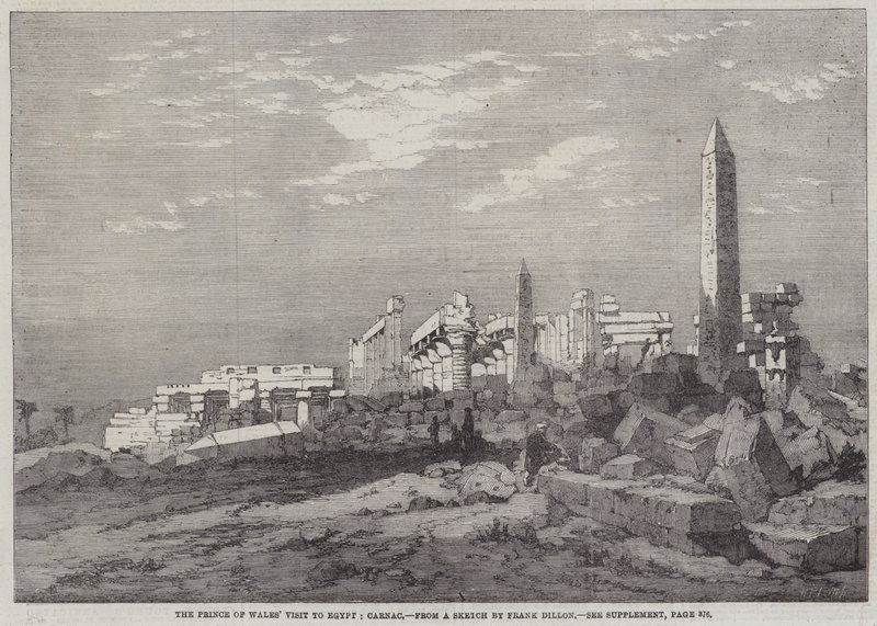 La visita del Principe di Galles in Egitto, Karnak da Richard Principal Leitch