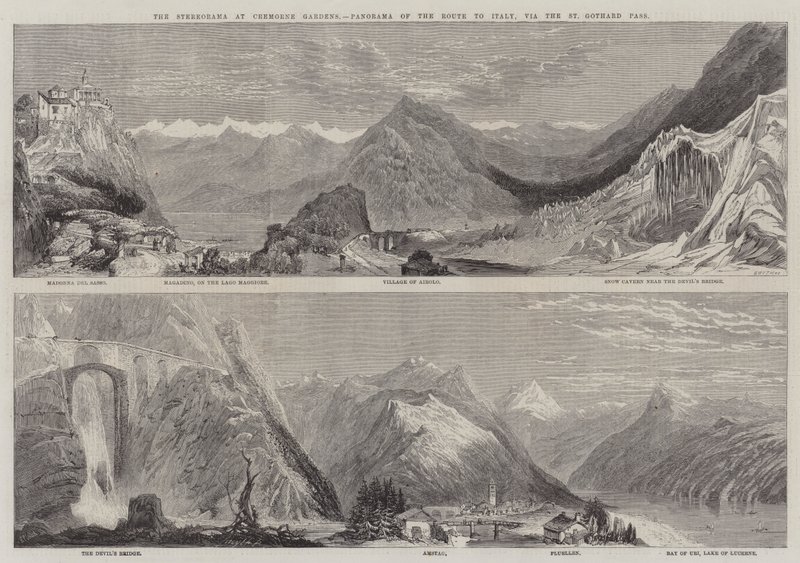 Lo Stereorama ai Giardini di Cremorne, Panorama della rotta per l