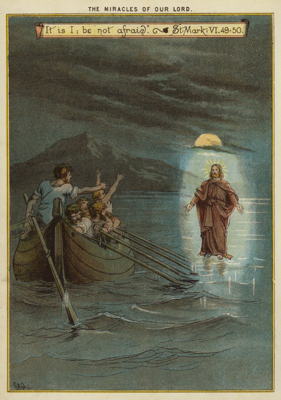 I miracoli di Cristo: Gesù cammina sull