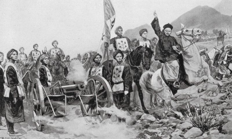 La guerra cino-giapponese da Richard Caton II (after) Woodville