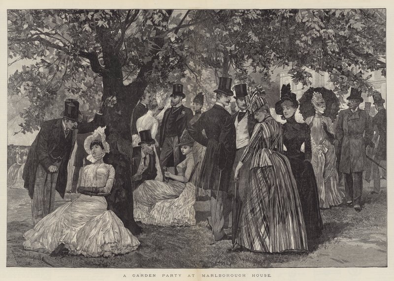 Una festa in giardino a Marlborough House da Richard Caton Woodville junior