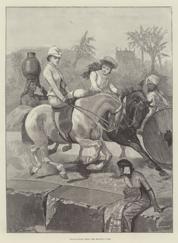 Vita anglo-indiana, la cavalcata mattutina da Richard Caton Woodville junior
