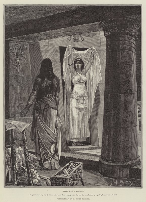 Cleopatra, di H Rider Haggard da Richard Caton Woodville junior