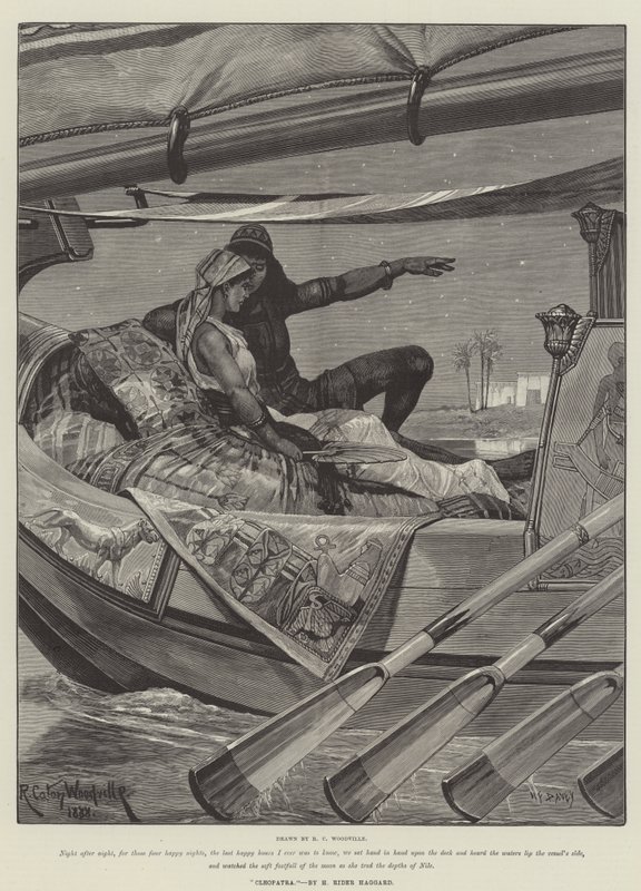 Cleopatra, di H Rider Haggard da Richard Caton Woodville junior