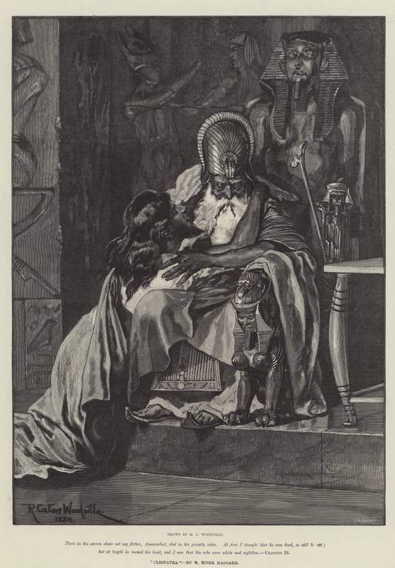 Cleopatra, di H Rider Haggard da Richard Caton Woodville junior