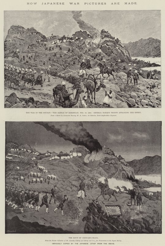 Come vengono realizzate le immagini di guerra giapponesi da Richard Caton Woodville junior