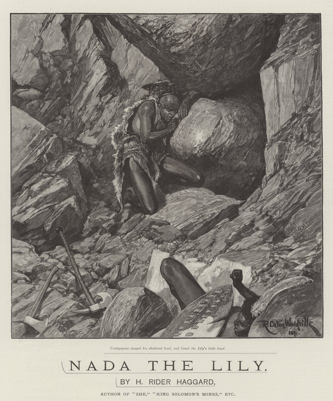 Nada the Lily, di H Rider Haggard da Richard Caton Woodville junior