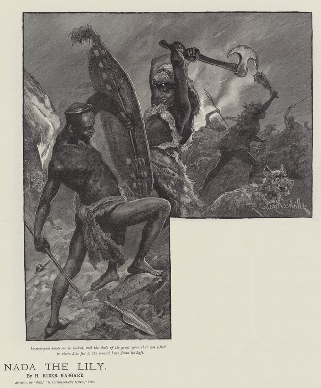 Nada il giglio, di H Rider Haggard da Richard Caton Woodville junior